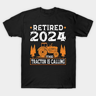 Tractor Farming Retired 2024 T-Shirt